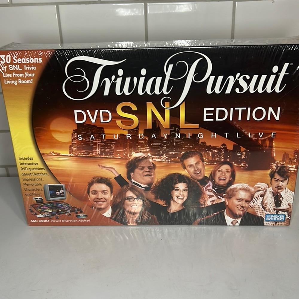 2004 Parker Brothers Trivial Pursuit DVD SNL Edition Board Game Adult New SEALED